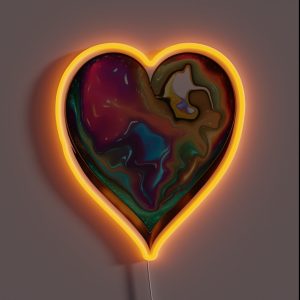 Mermaid Heart For Mermaid Lovers Mermaidcore Otherworldly Charm 2 Of 5 RGB Neon Sign