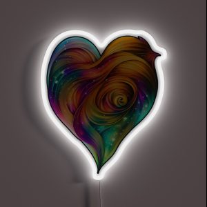 Mermaid Heart For Mermaid Lovers Mermaidcore Otherworldly Charm 4 Of 5 RGB Neon Sign