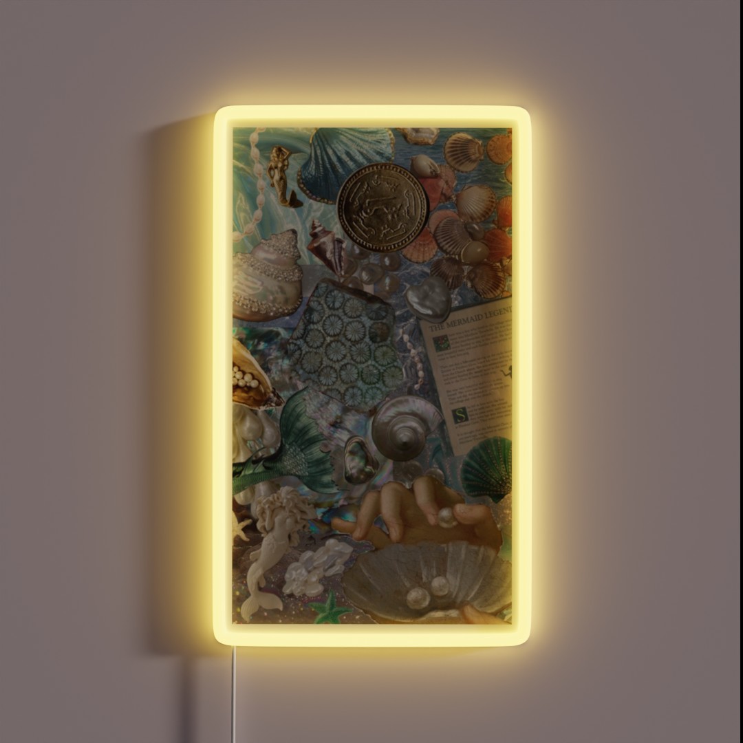 Mermaidcore Collage RGB Neon Sign Mermaidcore Collage RGB Neon Sign