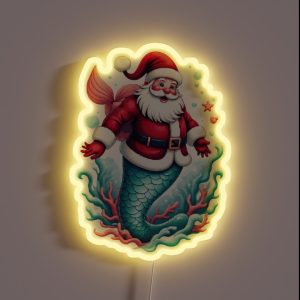 Merman Santa RGB Neon Sign Merman Santa RGB Neon Sign