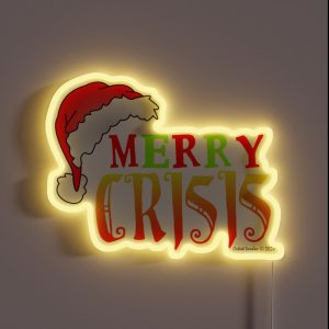 Merry Crisis Christmas Meme RGB Neon Sign