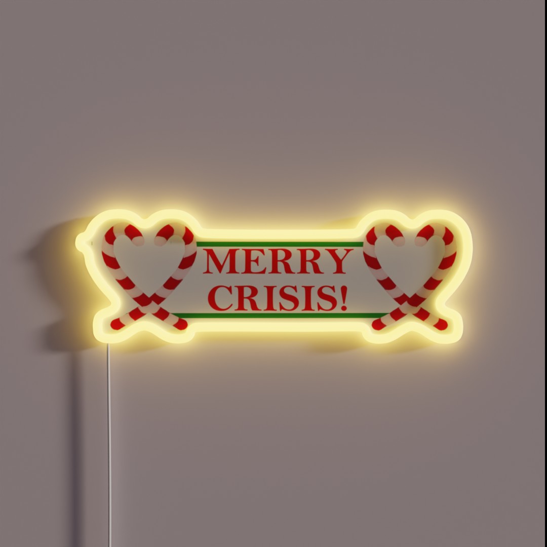 Merry Crisis Logo RGB Neon Sign Merry Crisis Logo RGB Neon Sign