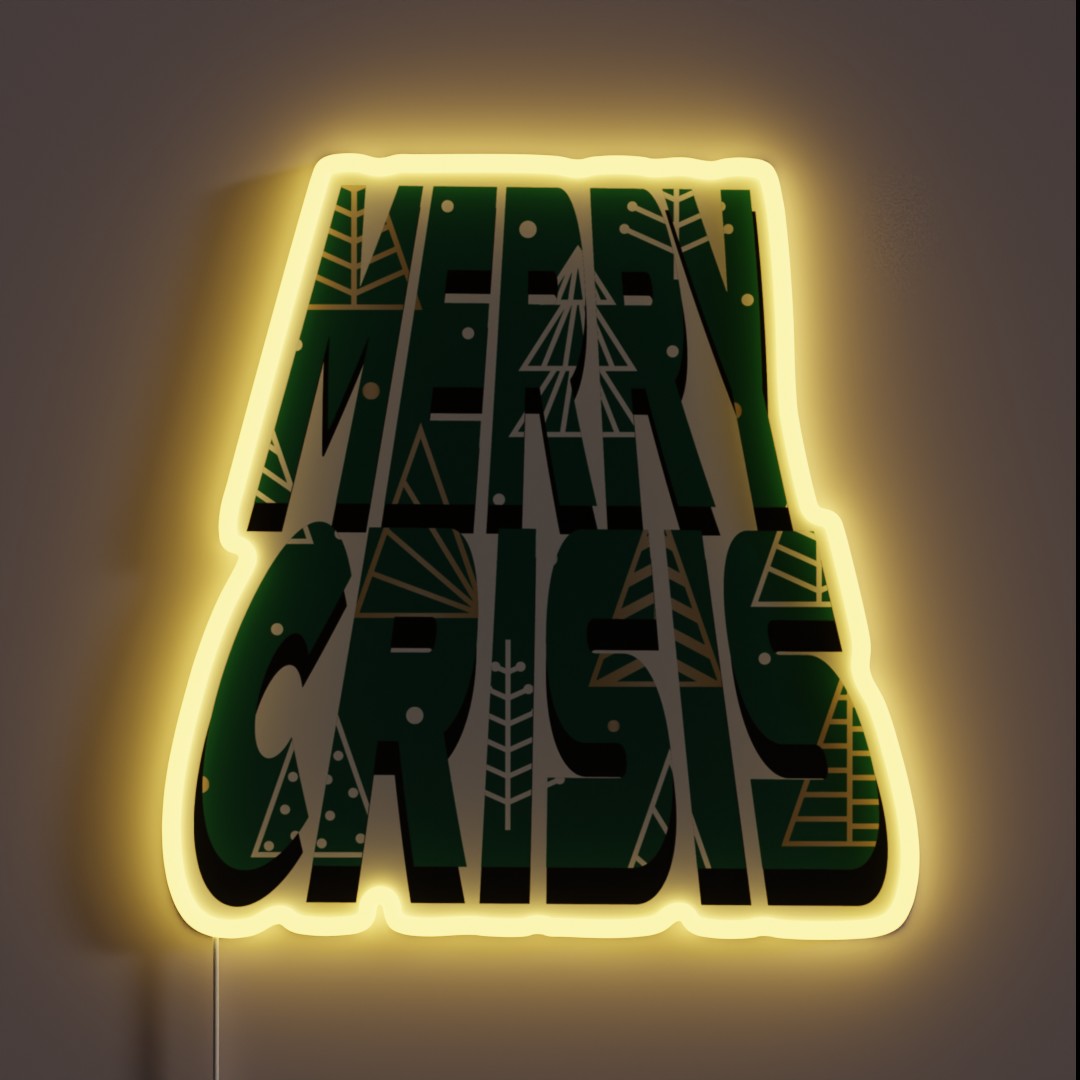 Merry Crisis RGB Neon Sign Merry Crisis RGB Neon Sign