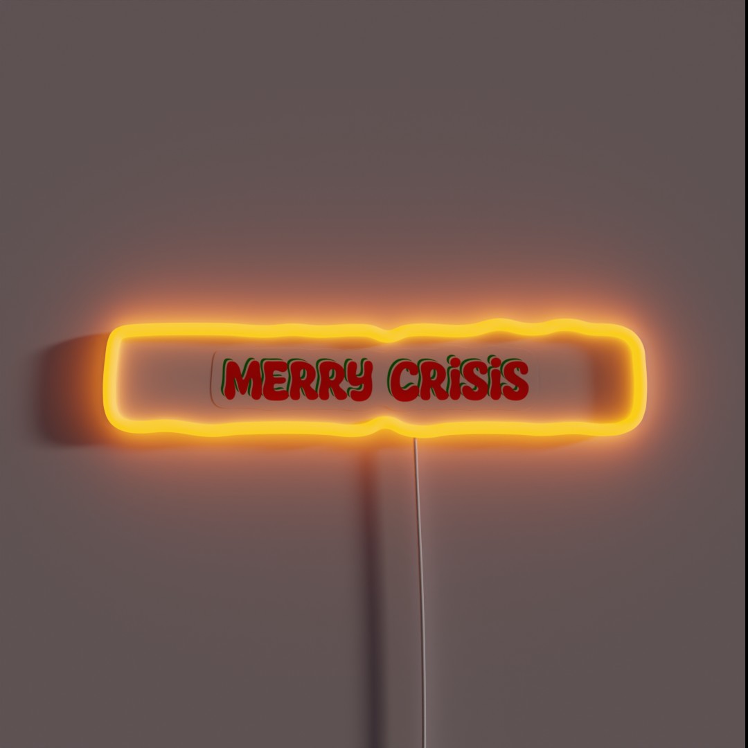 Merry Crisis RGB Neon Sign Merry Crisis RGB Neon Sign