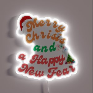 Merry Crisis RGB Neon Sign Merry Crisis RGB Neon Sign