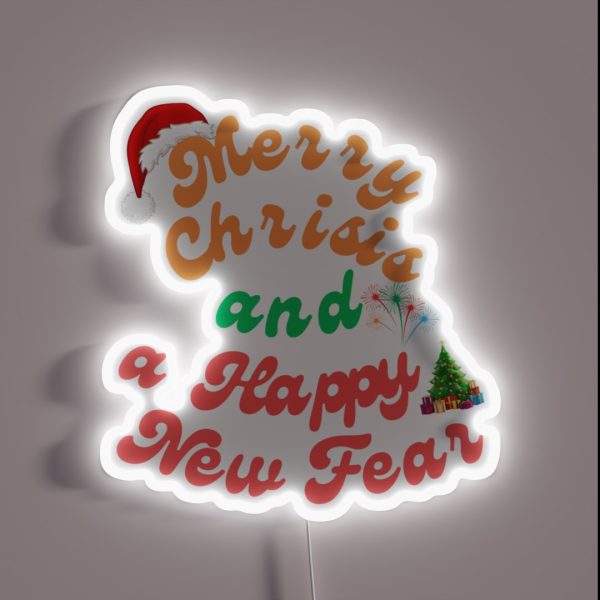 Merry Crisis RGB Neon Sign