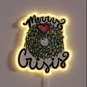 Merry Crisis RGB Neon Sign Merry Crisis RGB Neon Sign