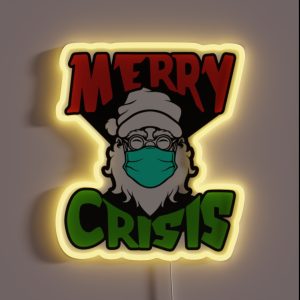 MERRY CRISIS RGB Neon Sign MERRY CRISIS RGB Neon Sign