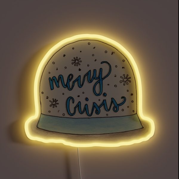Merry Crisis RGB Neon Sign