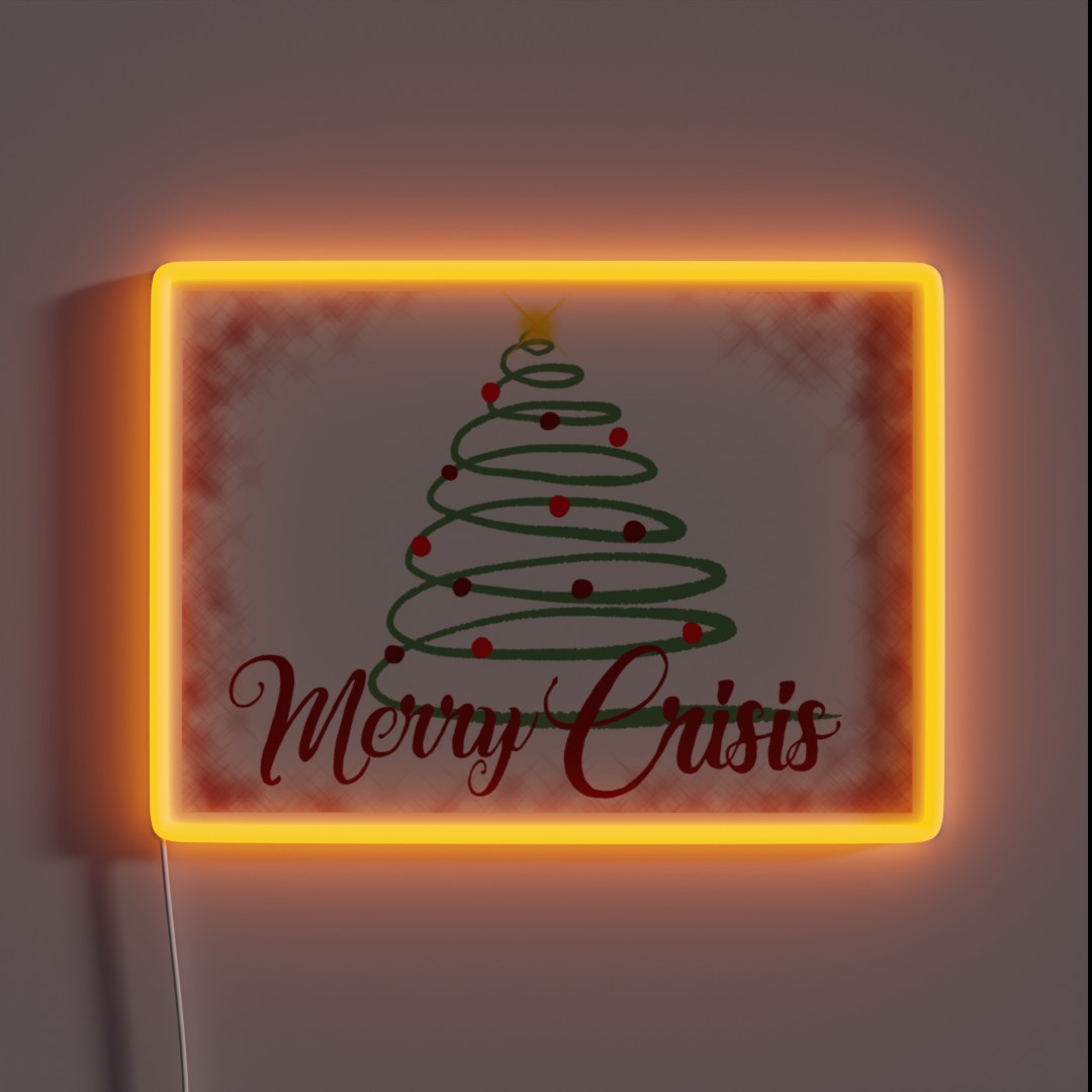 Merry Crisis RGB Neon Sign Merry Crisis RGB Neon Sign