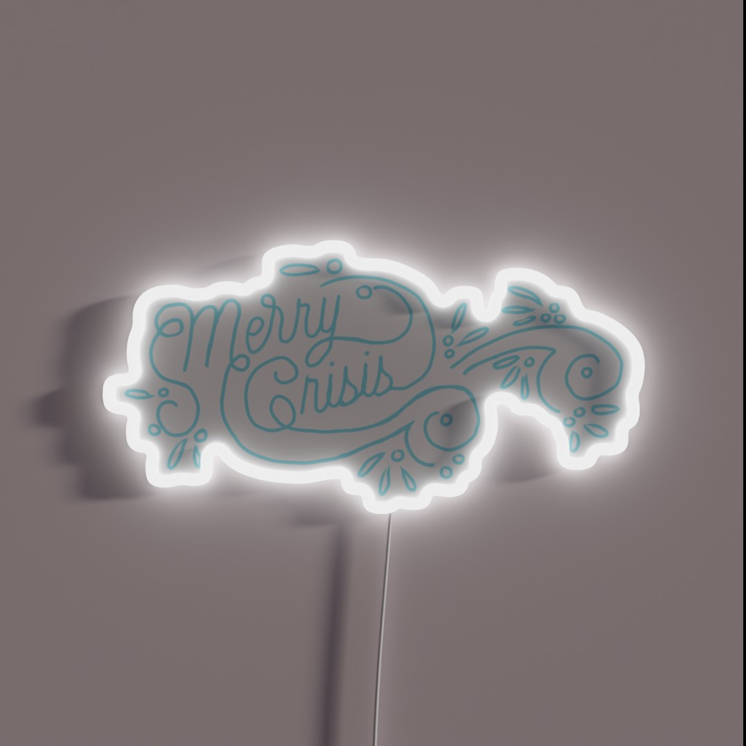 Merry Crisis RGB Neon Sign Merry Crisis RGB Neon Sign