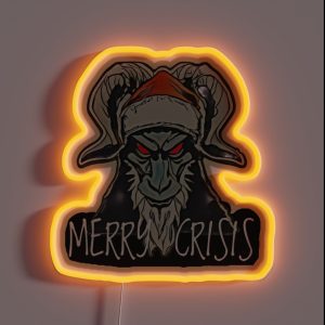 Merry Crisis RGB Neon Sign