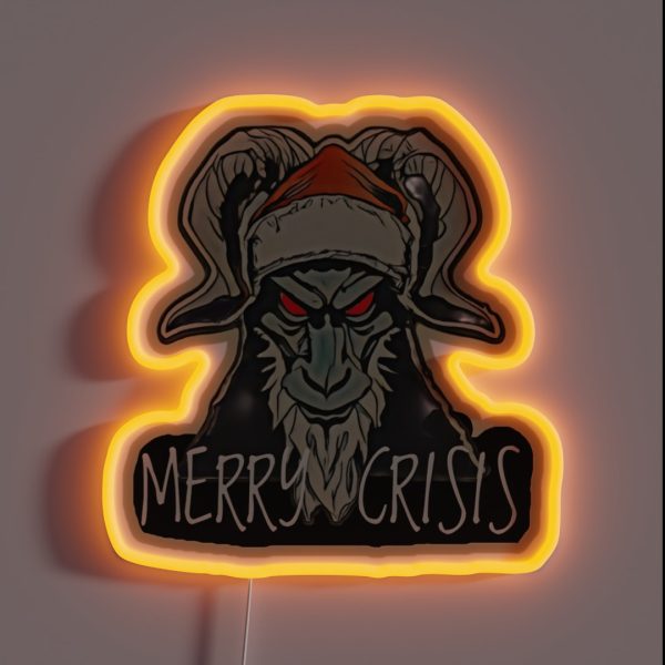 Merry Crisis RGB Neon Sign