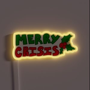 Merry Crisis RGB Neon Sign Merry Crisis RGB Neon Sign