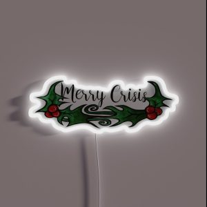 Merry Crisis RGB Neon Sign Merry Crisis RGB Neon Sign