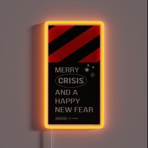 Merry Crisis Virus RGB Neon Sign