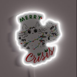 Merry Crisis Widget RGB Neon Sign Merry Crisis Widget RGB Neon Sign