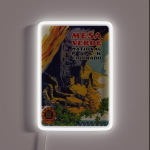 Mesa Verde National Park Colorado Royal Gorge Route Travel Decal RGB Neon Sign