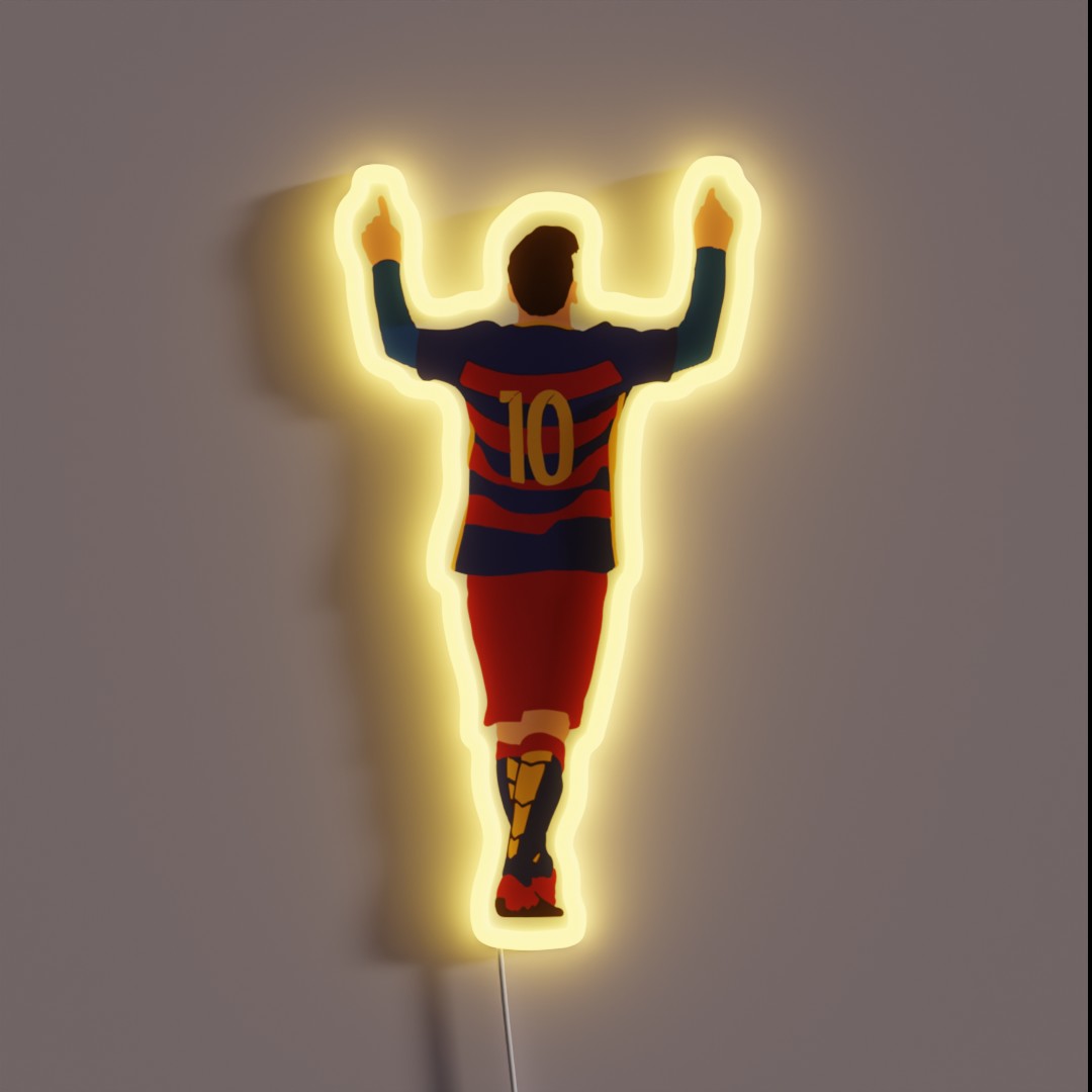 Messi Celebration RGB Neon Sign Messi Celebration RGB Neon Sign