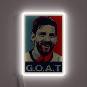 Messi Goat RGB Neon Sign