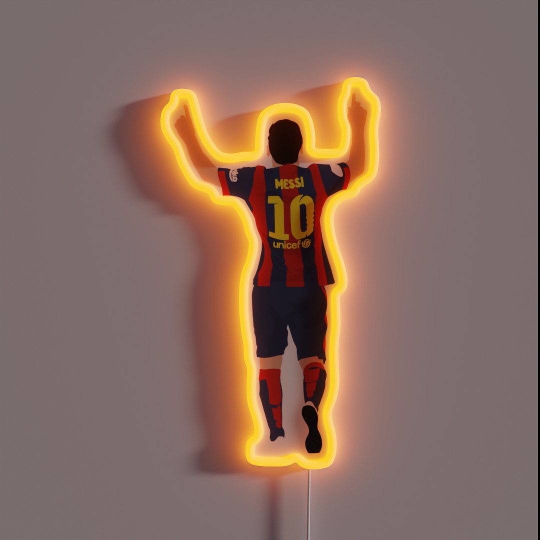 Messi Minimalist Design RGB Neon Sign Messi Minimalist Design RGB Neon Sign