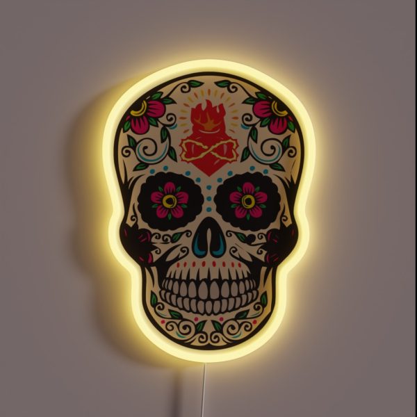 Mexican Scull RGB Neon Sign