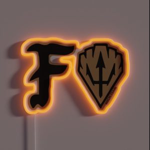 Mich Team Trident Forward Observations Group Skeleton FOG Gifts RGB Neon Sign