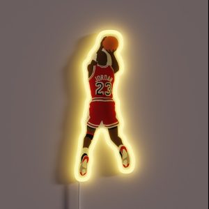 Michael Jordan Minimalist Design RGB Neon Sign