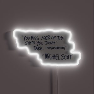 Michael Scott Quote RGB Neon Sign Michael Scott Quote RGB Neon Sign