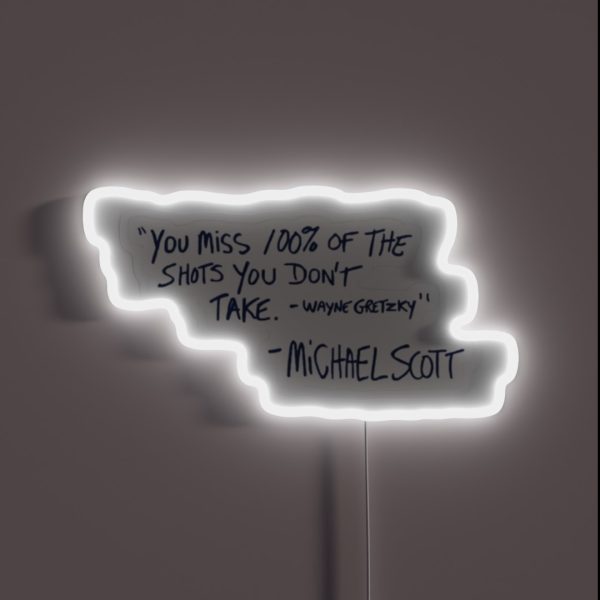 Michael Scott Quote RGB Neon Sign