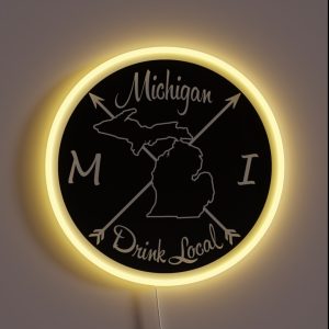 Michigan Drink Local MI RGB Neon Sign