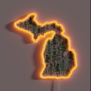 Michigan Forest RGB Neon Sign