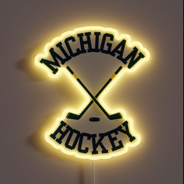 Michigan Hockey RGB Neon Sign