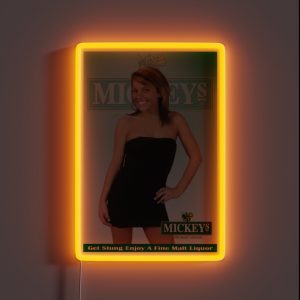 Mickey S Malt Liquor Design RGB Neon Sign Mickey S Malt Liquor Design RGB Neon Sign