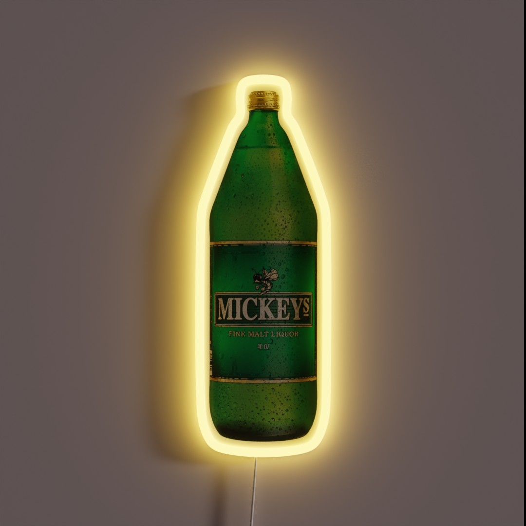 Mickeys 40oz RGB Neon Sign Mickeys 40oz RGB Neon Sign