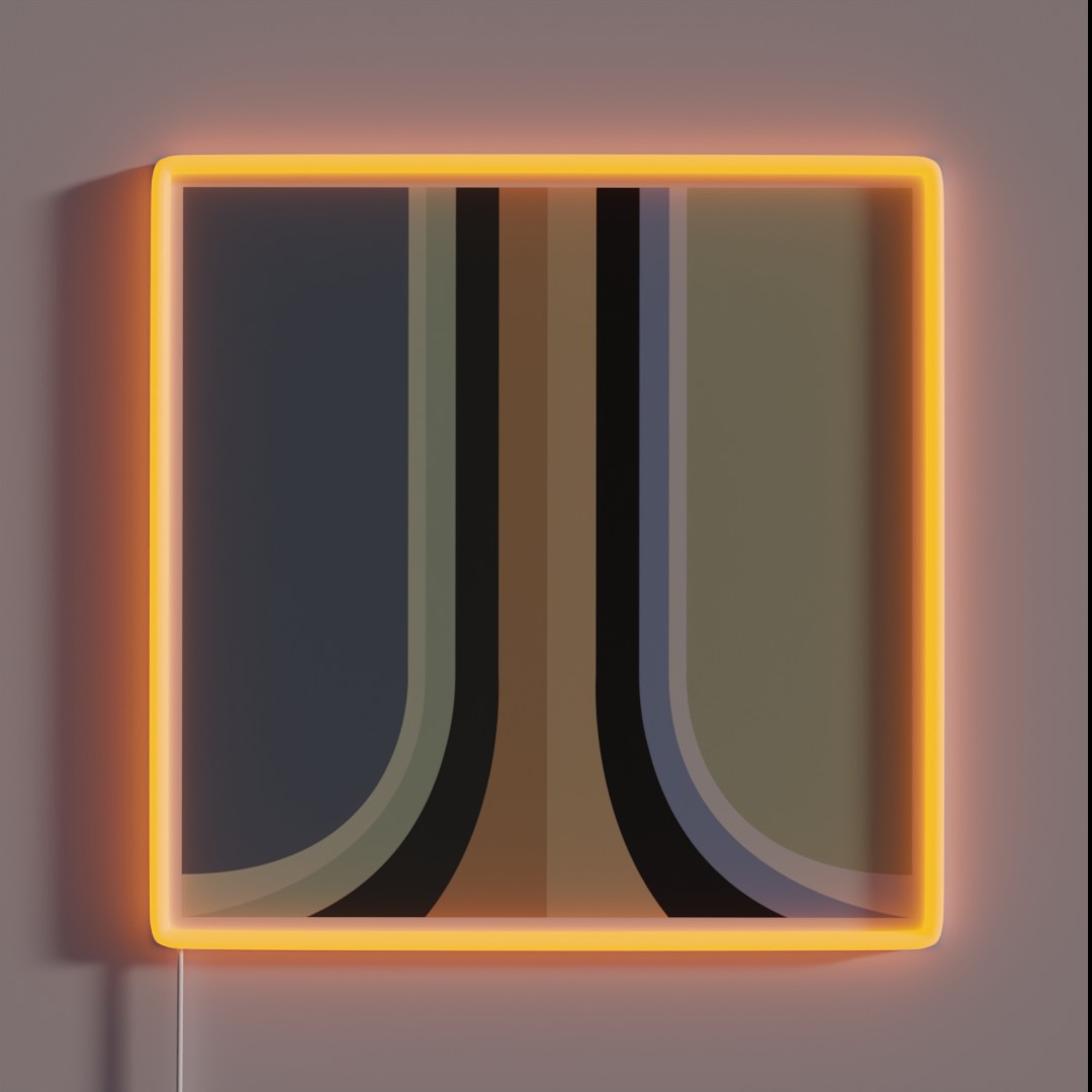 Mid Century Modern Rainbow 4 RGB Neon Sign Mid Century Modern Rainbow 4 RGB Neon Sign