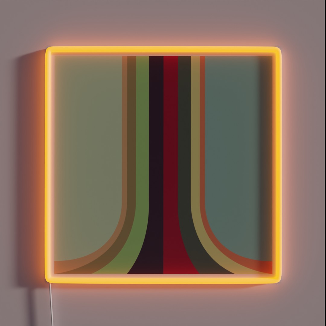 Mid Century Modern Rainbow 9 RGB Neon Sign Mid Century Modern Rainbow 9 RGB Neon Sign