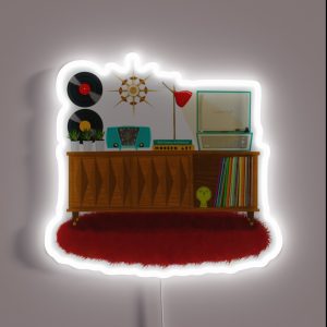 Mid Century Modern Tunes RGB Neon Sign