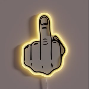 Middle Finger RGB Neon Sign