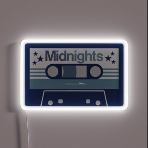 Midnights Cassette Tape RGB Neon Sign Midnights Cassette Tape RGB Neon Sign
