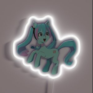 Miku Pony RGB Neon Sign