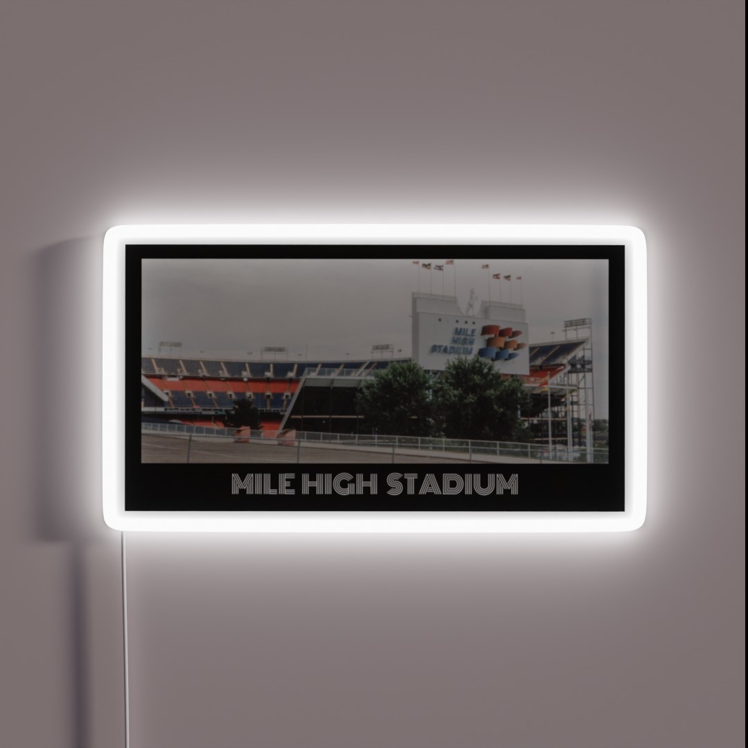 Mile High Stadium RGB Neon Sign Mile High Stadium RGB Neon Sign
