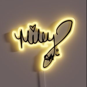 Miley Cyrus Autograph RGB Neon Sign Miley Cyrus Autograph RGB Neon Sign