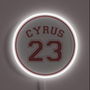 Miley Cyrus Baseball RGB Neon Sign