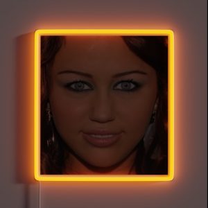 Miley Cyrus Meme Eyes RGB Neon Sign