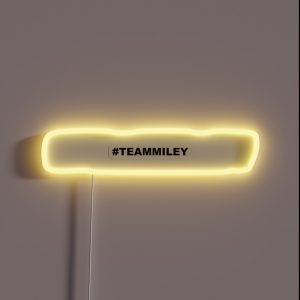 Miley Cyrus TEAMMILEY RGB Neon Sign