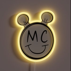 Miley Logo Smile RGB Neon Sign