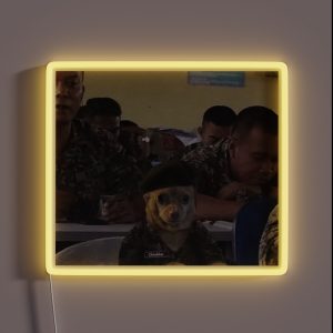 Military Cheddar RGB Neon Sign