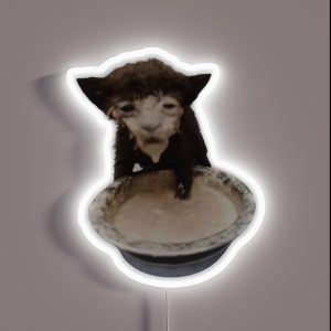 Milk Face Cat Meme Cursed Milk Cat RGB Neon Sign Milk Face Cat Meme Cursed Milk Cat RGB Neon Sign