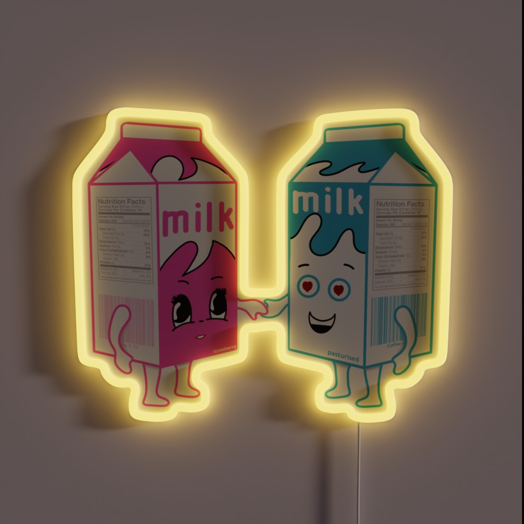 Milk Love RGB Neon Sign Milk Love RGB Neon Sign